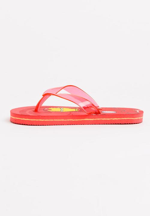 Character Fashion - The Avengers Flip Flops Red