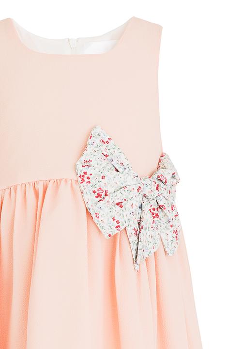 See-Saw - Fit & Flare Chiffon Dress Peach
