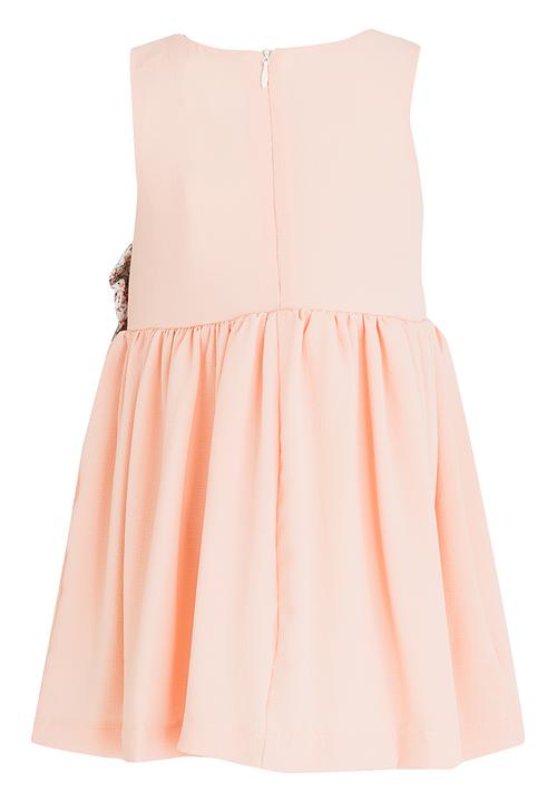 See-Saw - Fit & Flare Chiffon Dress Peach