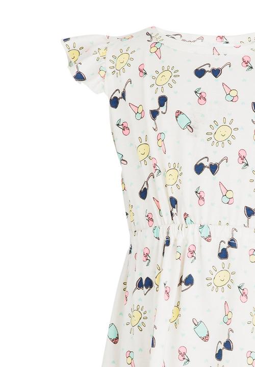 See-Saw - Mid Waist Knit Dress Multi-colour