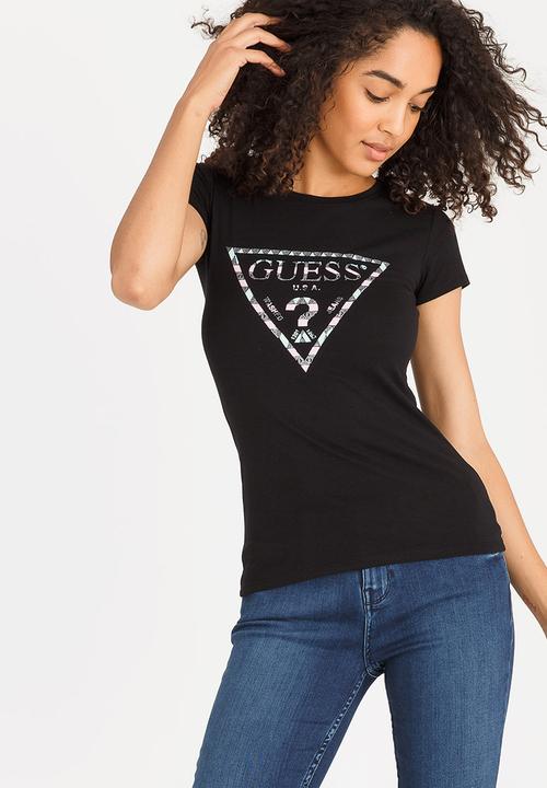GUESS - Guess Desert Logo Tee Black