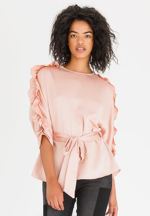 STYLE REPUBLIC - Frill Detail Blouse Pale Pink
