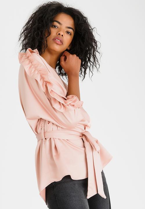 STYLE REPUBLIC - Frill Detail Blouse Pale Pink