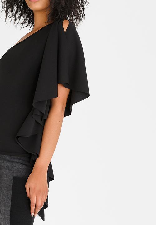STYLE REPUBLIC - One Shoulder Top Black