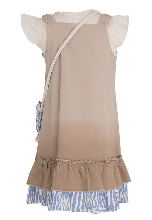 Hooligans - Zebra Heart Stone Dress Multi-colour