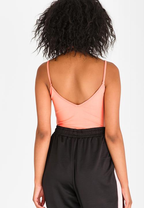 STYLE REPUBLIC - Strap Detail Bodysuit Peach