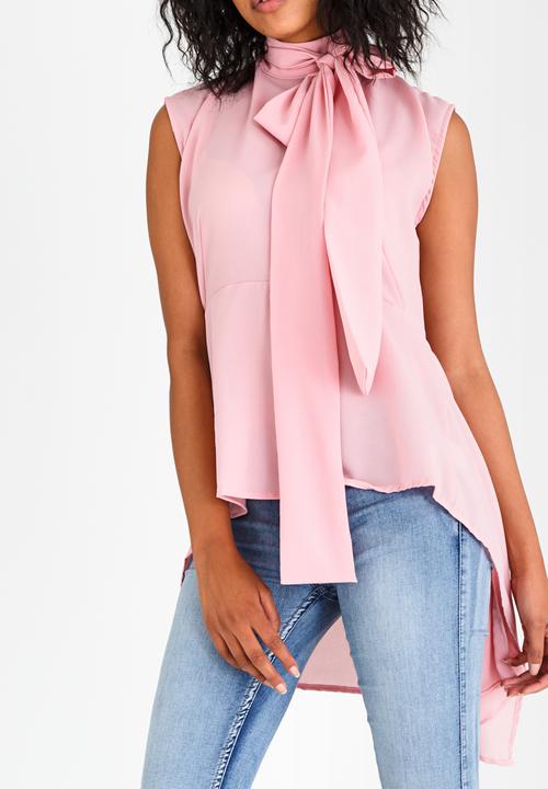 STYLE REPUBLIC - High Neck Blouse Pale Pink