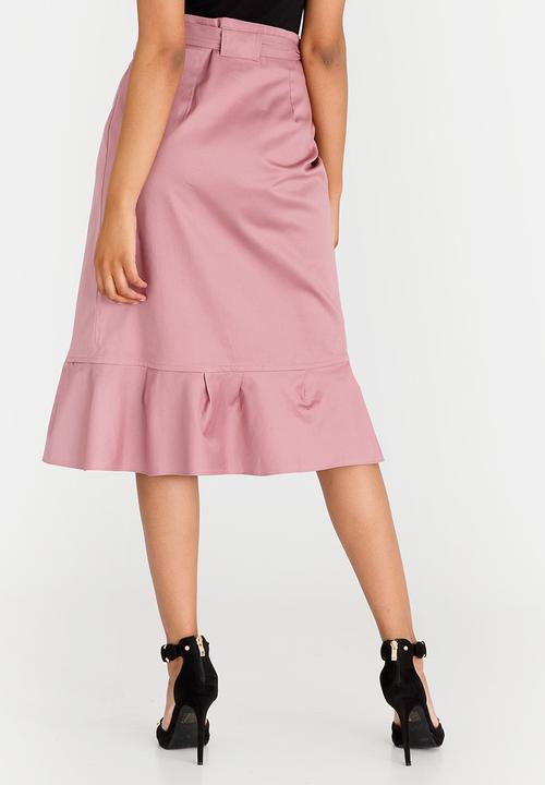 STYLE REPUBLIC - Wrap Midi Skirt Pale Pink