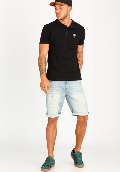 GUESS - Riley Rippled Golfer Black