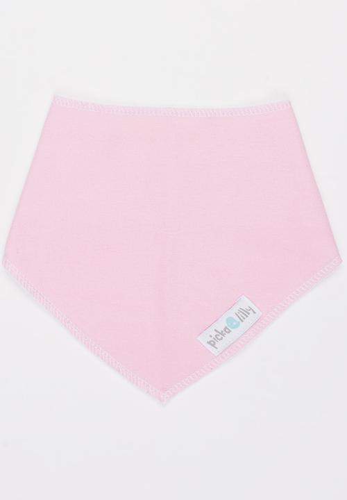 Pickalilly - Girls Bandana Bib Pale Pink