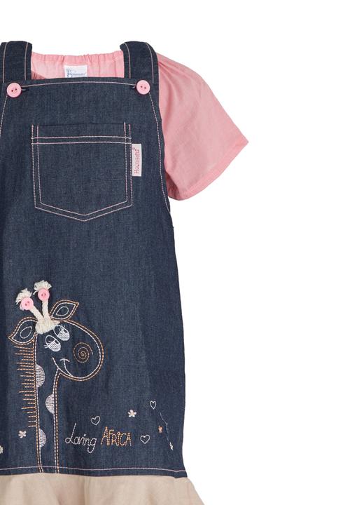 Hooligans - Denim Lurex Giraffe Set Multi-colour