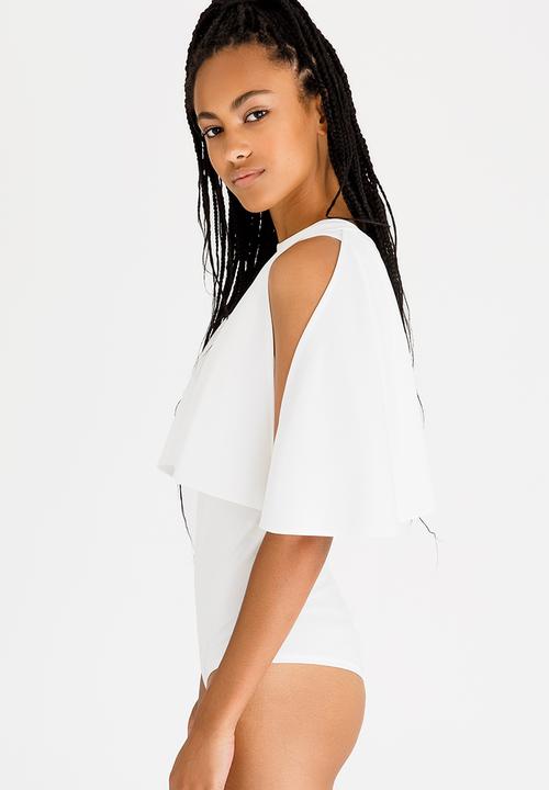 STYLE REPUBLIC - Cape Bodysuit Off White