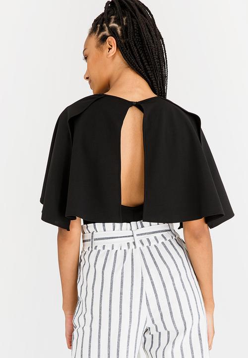 STYLE REPUBLIC - Cape Bodysuit Black