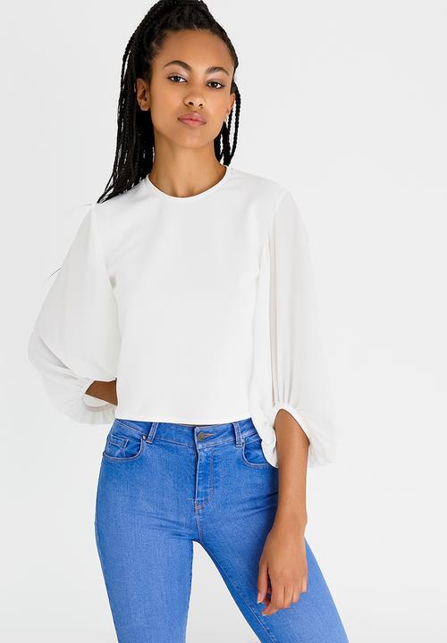 STYLE REPUBLIC - Open Back T-shirt White