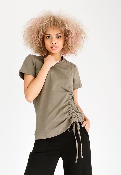 c(inch) - Drawcord T-shirt Dark Green
