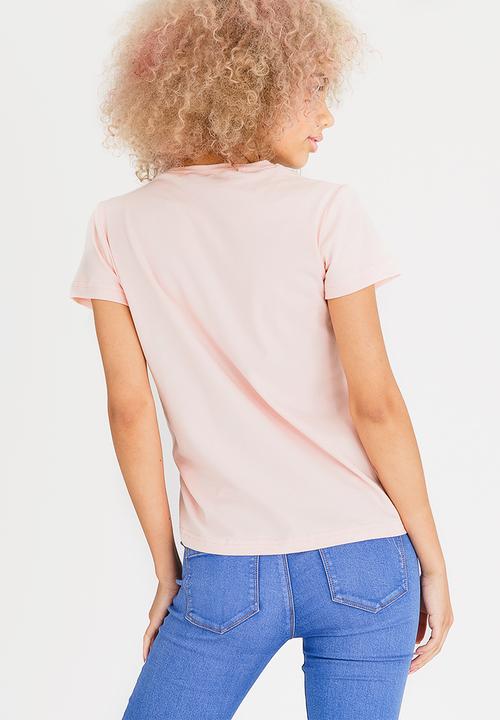 c(inch) - Drawcord T-shirt Pale Pink