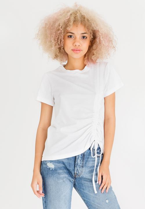c(inch) - Drawcord T-shirt White