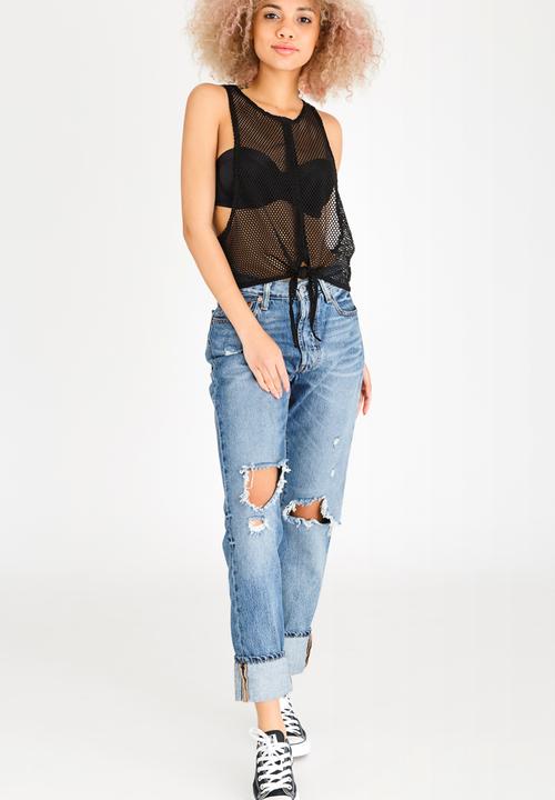 c(inch) - Mesh Cami Black