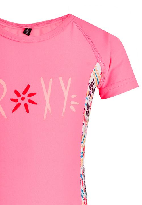 Roxy - Flower Power s/s Rashie Mid Pink