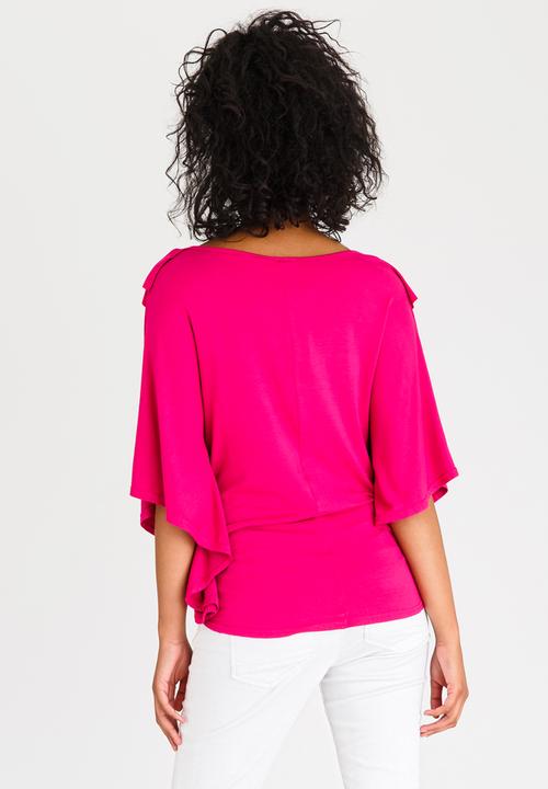 edit - Batwing Top with Frills Magenta