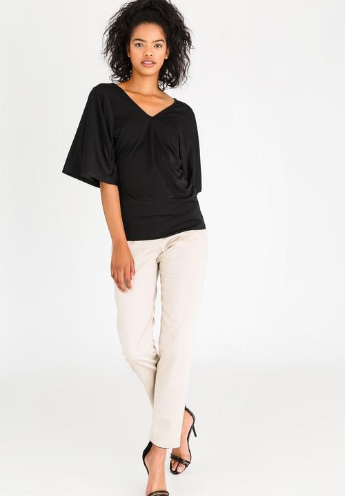 edit - Kimono Top Black