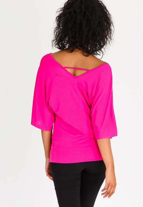 edit - Kimono Top Magenta