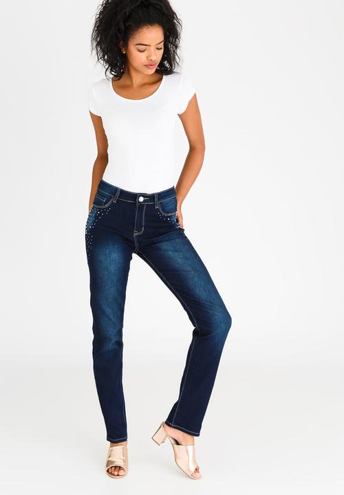 cath.nic - Pearl Design Jeans Blue