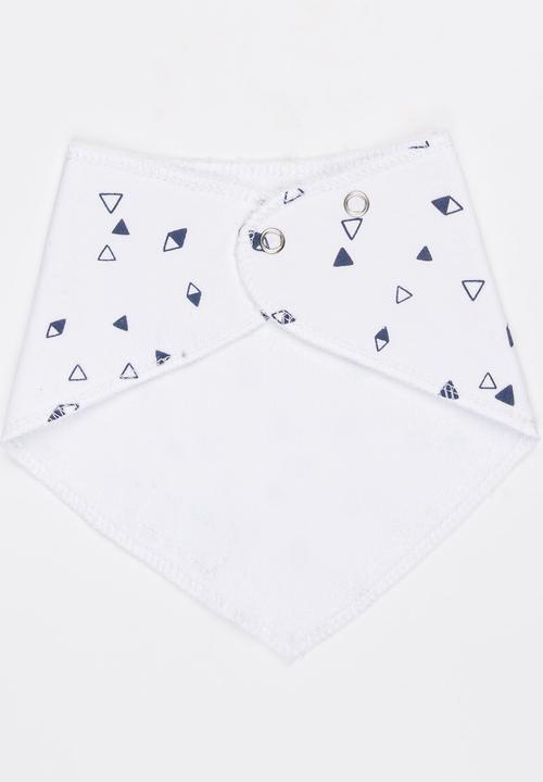 Pickalilly - Printed Bandana Bib White
