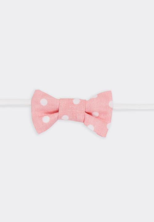 Pickalilly - Girls Bow Headband Peach