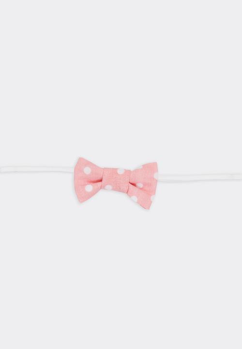 Pickalilly - Girls Bow Headband Peach