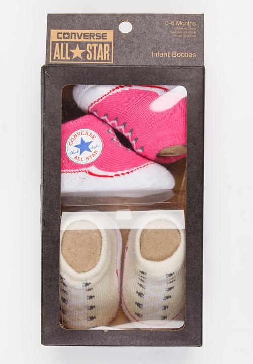 Converse - 2 Pack Chuck Sneaker Socks Mid Pink