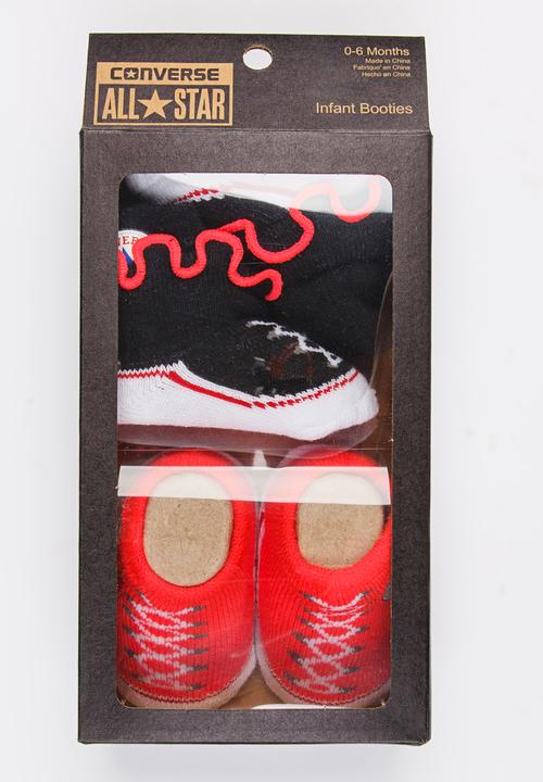 Converse - 2 Pack Frilly Chuck Booties Red