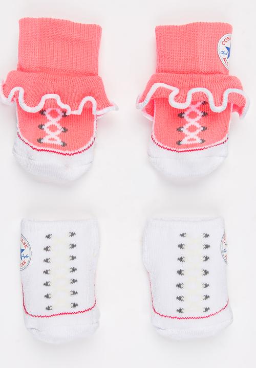 Converse - 2 Pack Frilly Chuck Booties White