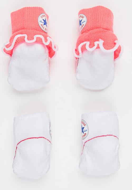 Converse - 2 Pack Frilly Chuck Booties White