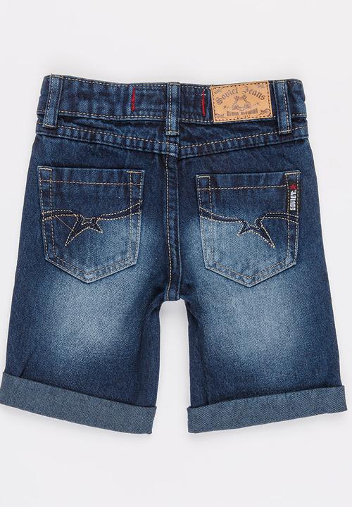 SOVIET - B Pescara Denim Shorts Blue