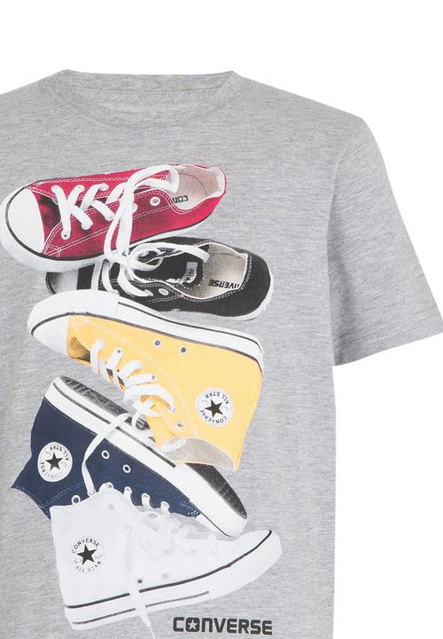 Converse - Chucks Stacked Tee Grey