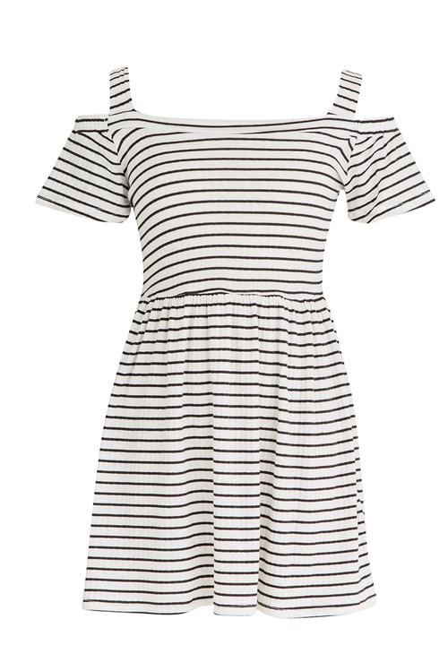 Rebel Republic - Cold Shoulder Jersey Dress Multi-colour
