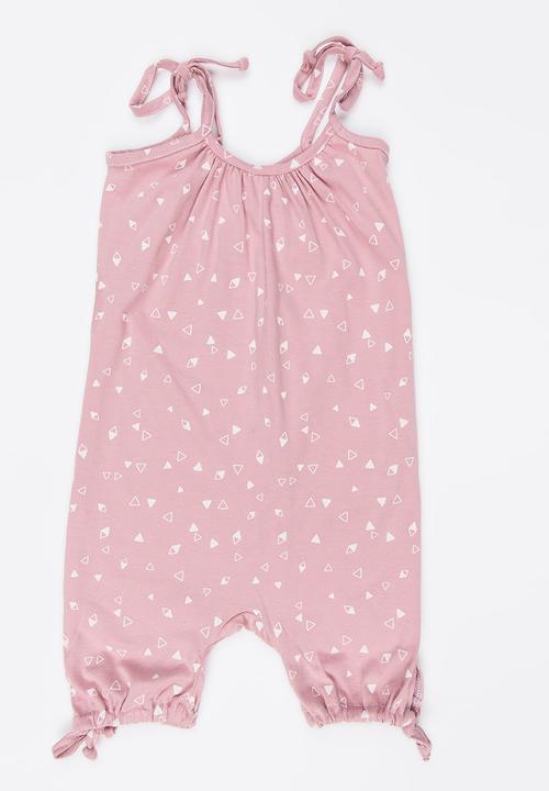 Pickalilly - Printed Playsuit Pale Pink
