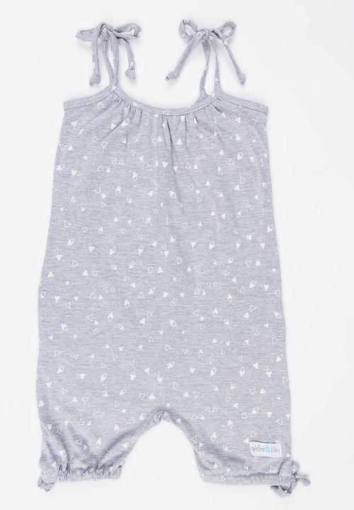 Pickalilly - Printed Playsuit Grey