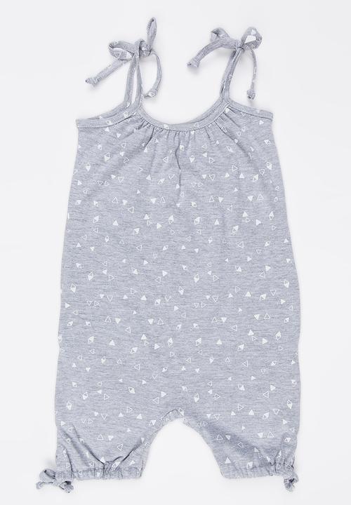 Pickalilly - Printed Playsuit Grey