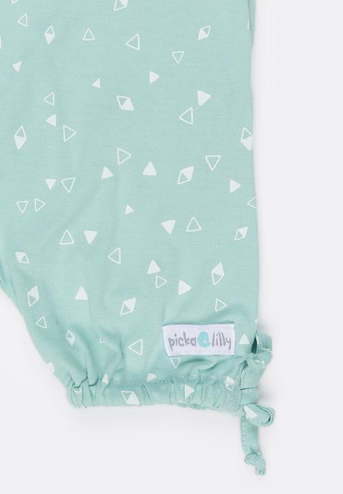 Pickalilly - Printed Playsuit Pale Blue