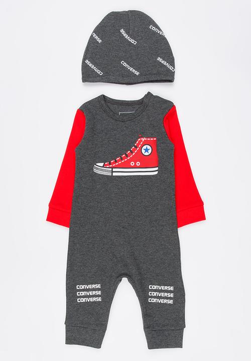 Converse - Grippy Coverall and Hat Set Grey