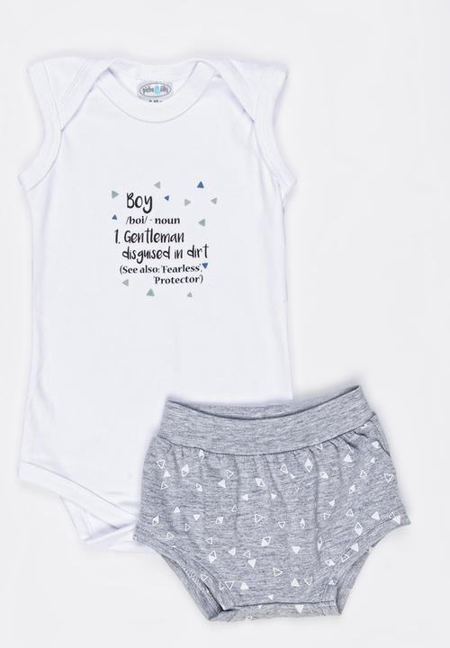 Pickalilly - Boy Definition Summer Set Grey