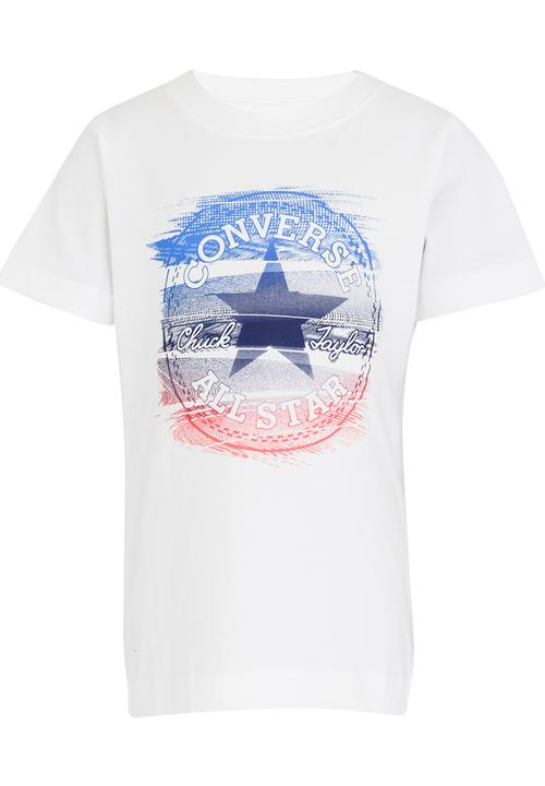 Converse - Glitch Chuck Patch Tee White