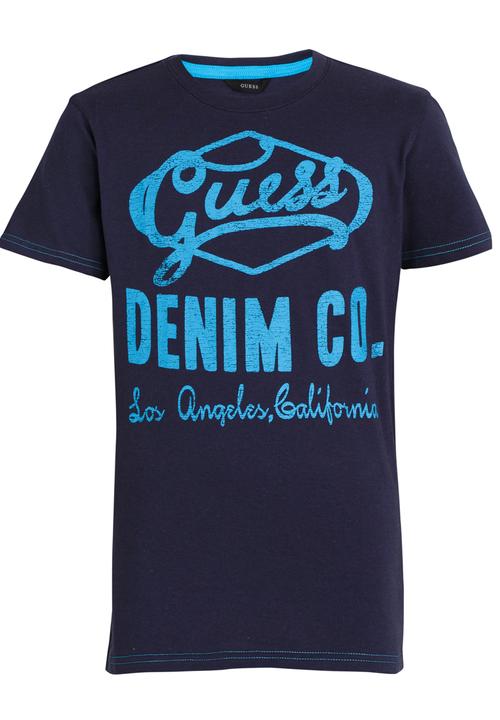 GUESS - S/S Denim Co. Tee Blue