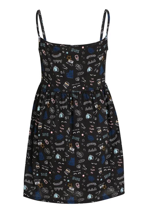 Rebel Republic - Mid Waist Strappy Dress Multi-colour