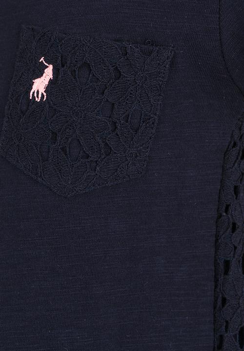 POLO - Anna Lace Back Dress Navy