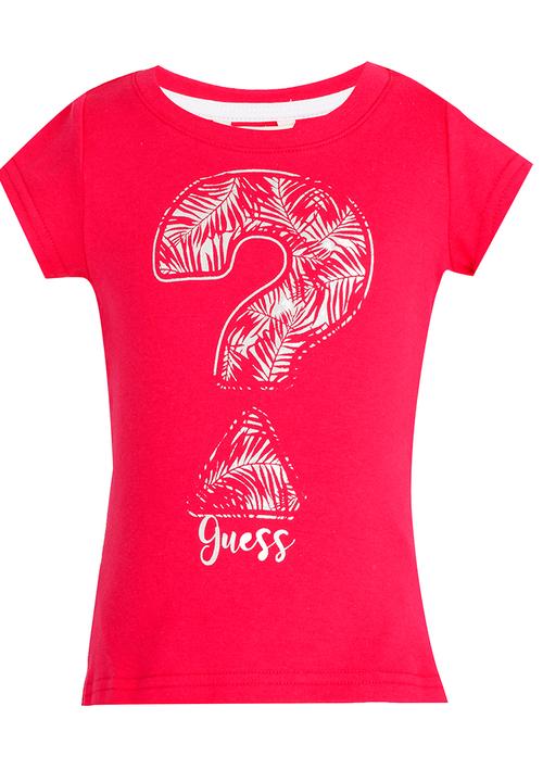GUESS - S/S Question Tee Rose