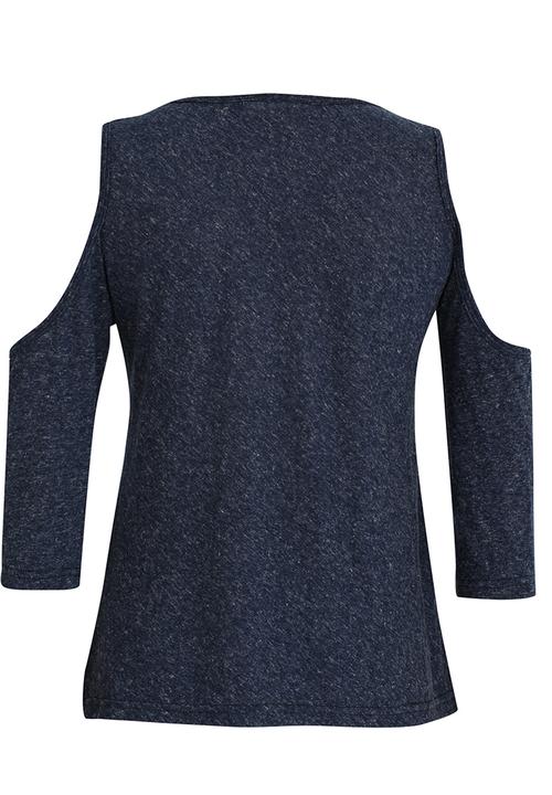 Rebel Republic - Cold Shoulder Pyjama Top Charcoal