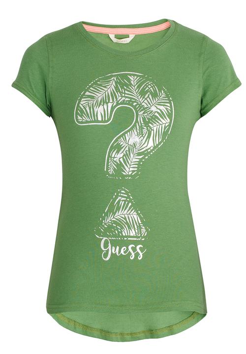 GUESS - S/S Question Tee Green